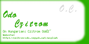 odo czitrom business card